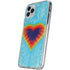 Liquid Blue Tie Dye Heart iPhone 11 Pro Clear Case