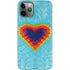 Liquid Blue Tie Dye Heart iPhone 11 Pro Lite Case