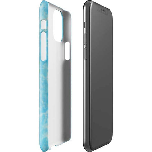 Liquid Blue Tie Dye Heart iPhone 11 Pro Lite Case