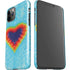Liquid Blue Tie Dye Heart iPhone 11 Pro Lite Case