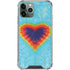 Liquid Blue Tie Dye Heart iPhone 11 Pro Max Clear Case