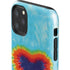 Liquid Blue Tie Dye Heart iPhone 11 Pro Max Impact Case
