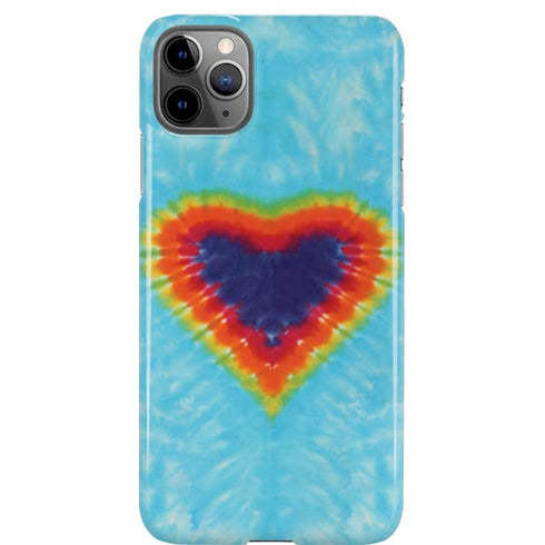 Liquid Blue Tie Dye Heart iPhone 11 Pro Max Lite Case