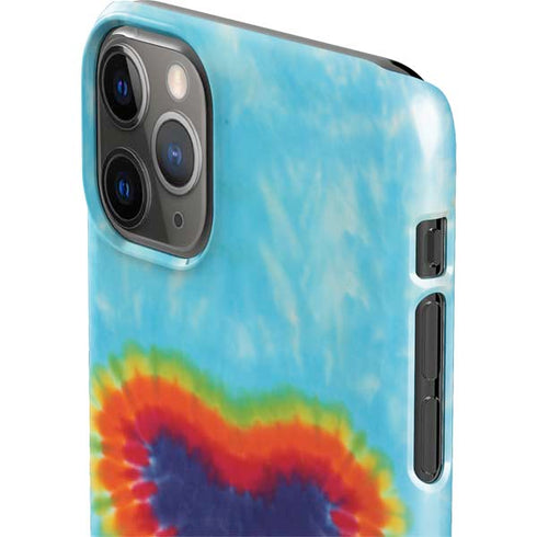 Liquid Blue Tie Dye Heart iPhone 11 Pro Max Lite Case