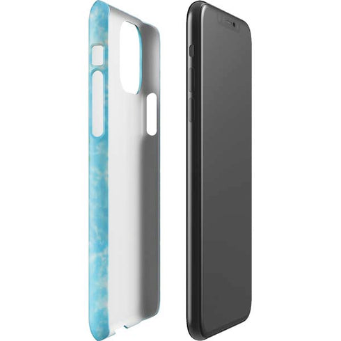 Liquid Blue Tie Dye Heart iPhone 11 Pro Max Lite Case