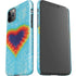 Liquid Blue Tie Dye Heart iPhone 11 Pro Max Lite Case
