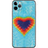 Liquid Blue Tie Dye Heart iPhone 11 Pro Max Skin