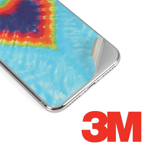 Liquid Blue Tie Dye Heart iPhone 11 Pro Skin
