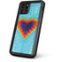 Liquid Blue Tie Dye Heart iPhone 11 Pro Waterproof Case