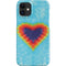 Liquid Blue Tie Dye Heart iPhone 12 Mini Lite Case