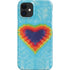 Liquid Blue Tie Dye Heart iPhone 12 Mini Lite Case
