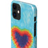 Liquid Blue Tie Dye Heart iPhone 12 Mini Lite Case