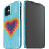 Liquid Blue Tie Dye Heart iPhone 12 Mini Lite Case