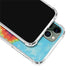 Liquid Blue Tie Dye Heart iPhone 12 Pro Clear Case