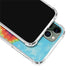 Liquid Blue Tie Dye Heart iPhone 12 Pro Max Clear Case