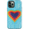 Liquid Blue Tie Dye Heart iPhone 12 Pro Max Impact Case