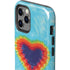 Liquid Blue Tie Dye Heart iPhone 12 Pro Max Impact Case
