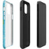 Liquid Blue Tie Dye Heart iPhone 12 Pro Max Impact Case