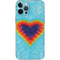 Liquid Blue Tie Dye Heart iPhone 12 Pro Max Skin
