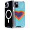 Liquid Blue Tie Dye Heart iPhone 13 MagSafe Case
