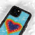 Liquid Blue Tie Dye Heart iPhone 13 Mini Waterproof Case