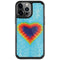 Liquid Blue Tie Dye Heart iPhone 13 Pro Cargo Case