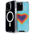 Liquid Blue Tie Dye Heart iPhone 13 Pro MagSafe Case