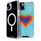 Liquid Blue Tie Dye Heart iPhone 15 MagSafe Case