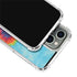 Liquid Blue Tie Dye Heart iPhone 15 Pro Max Clear Case