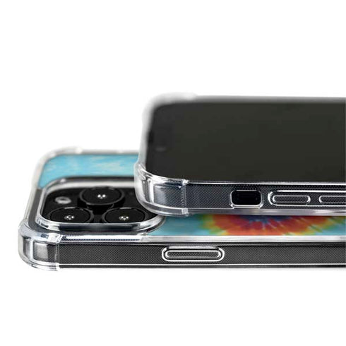 Liquid Blue Tie Dye Heart iPhone 15 Pro Max MagSafe Case