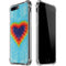 Liquid Blue Tie Dye Heart iPhone 7/8 Plus Clear Case