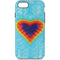 Liquid Blue Tie Dye Heart iPhone 7 Pro Case