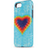 Liquid Blue Tie Dye Heart iPhone 8 Pro Case