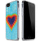Liquid Blue Tie Dye Heart iPhone SE (2nd & 3rd Gen) Clear Case