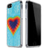 Liquid Blue Tie Dye Heart iPhone SE (2nd & 3rd Gen) Clear Case