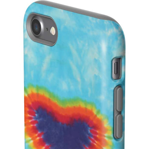 Liquid Blue Tie Dye Heart iPhone SE (2nd & 3rd Gen) Pro Case