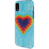 Liquid Blue Tie Dye Heart iPhone XR Pro Case