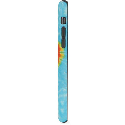 Liquid Blue Tie Dye Heart iPhone XR Pro Case