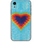 Liquid Blue Tie Dye Heart iPhone XR Skin