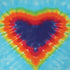 Liquid Blue Tie Dye Heart iPhone XR Skin