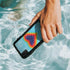 Liquid Blue Tie Dye Heart iPhone XR Waterproof Case