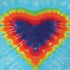 Liquid Blue Tie Dye Heart iPhone XS Skin