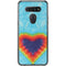 Liquid Blue Tie Dye Heart LG K51/Q51 Clear Case
