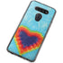 Liquid Blue Tie Dye Heart LG K51/Q51 Clear Case