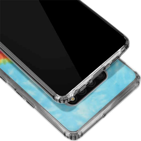 Liquid Blue Tie Dye Heart LG Stylo 6 Clear Case