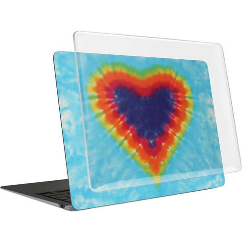 Liquid Blue Tie Dye Heart MacBook Air 13in M1 (2021) Case plus Skin
