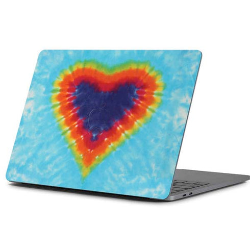 Liquid Blue Tie Dye Heart Apple MacBook Pro 13-inch Skin