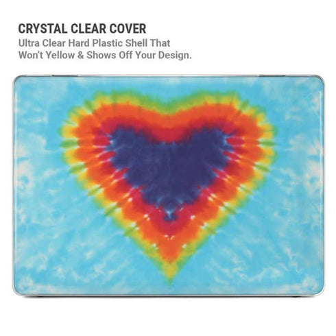 Liquid Blue Tie Dye Heart MacBook Pro 13in (2020) Case plus Skin