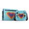 Liquid Blue Tie Dye Heart Nintendo Switch Bundle Skin