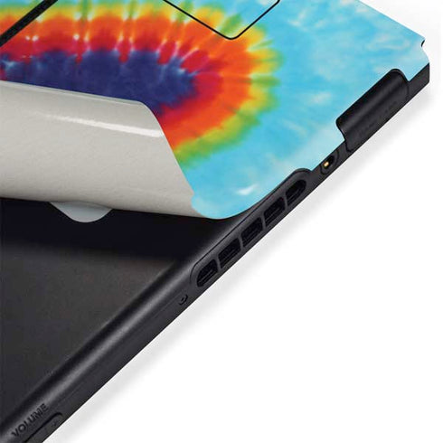 Liquid Blue Tie Dye Heart Nintendo Switch Bundle Skin